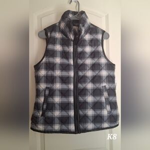 Nwt Indigo Saints Plaid Puffer Vest Sz L CASUAL GOTH Casual Longwear Hiking